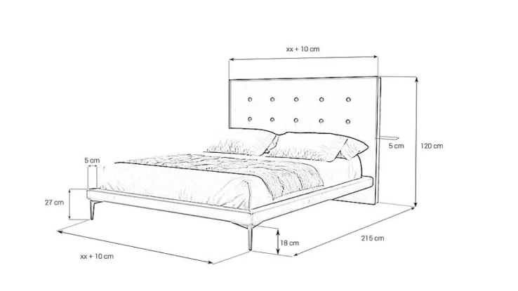 Gepolstertes Bett - ART81239